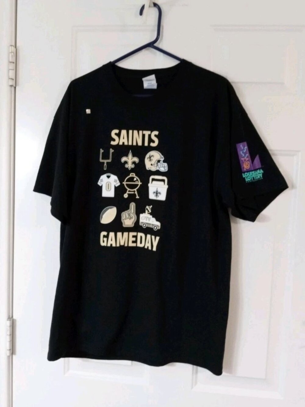 New Orleans Saints Black Game Day Men's XL Graphic T Shirt